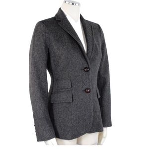 JCrew charcoal hacking jacket blazer NWOT